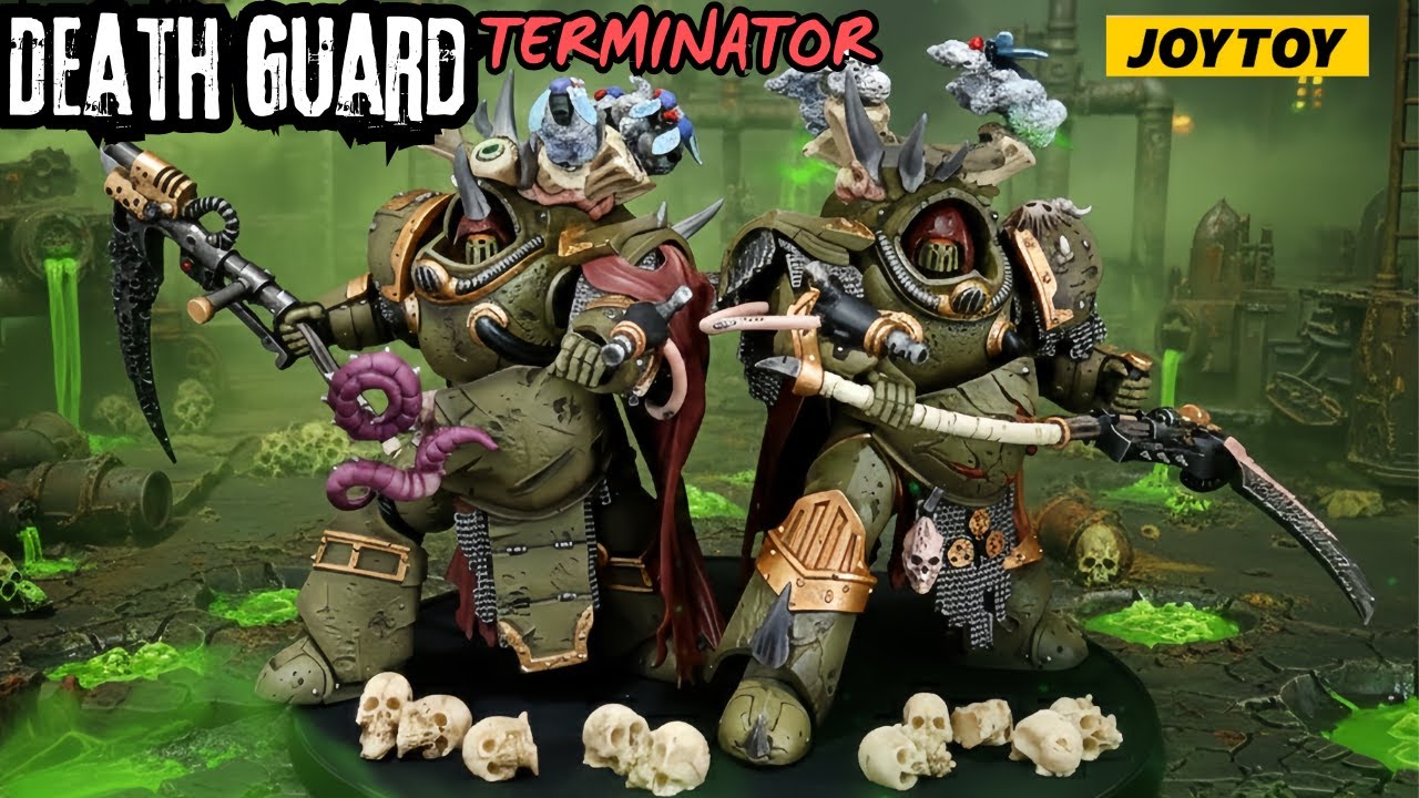 Unboxing Death Guard -  Deathshroud Terminator 1&2 - NEW JOYTOY WARHAMMER 40K - 1/18 action figures