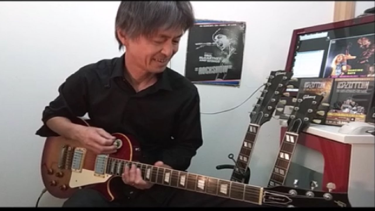 Led Zeppelin - Dazed and Confused TSRTS Live Guitar Solo cover PART３