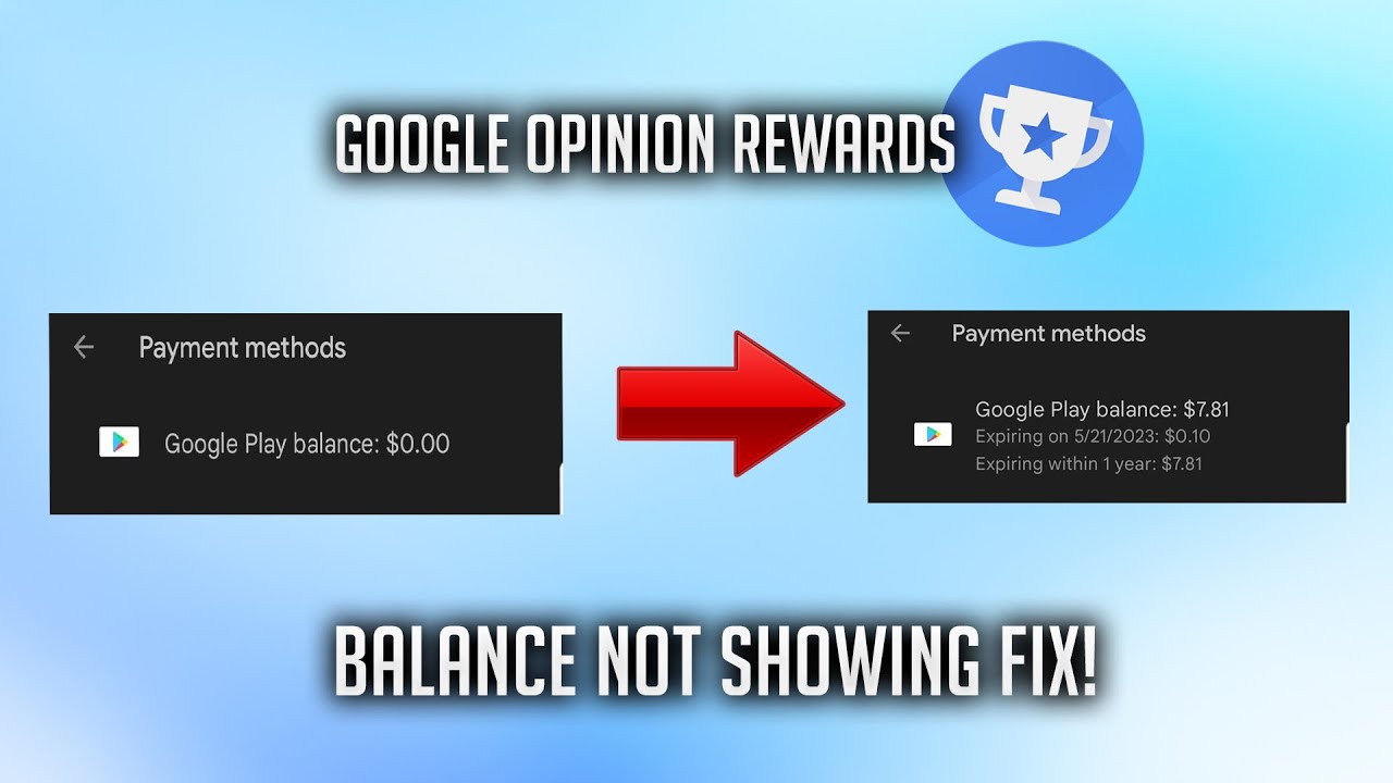 Google Opinions Rewards Payout/Balance Not Showing In Google Play (Fixed)