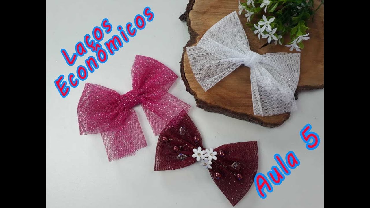 Como Fazer Laço de Tule lindo (2 modelos) DIY