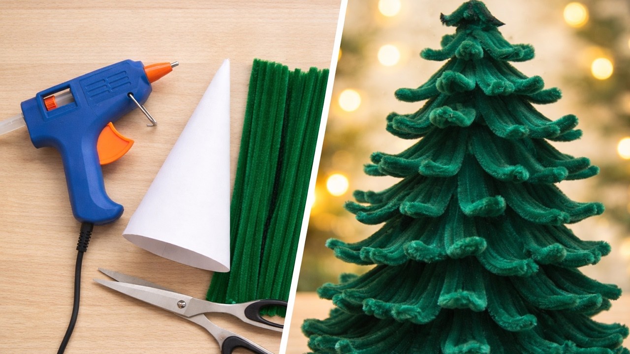 Osterprojekt: Pfeifenputzer-Tannenbaum | Basteln und F&ouml;rderung verbinden