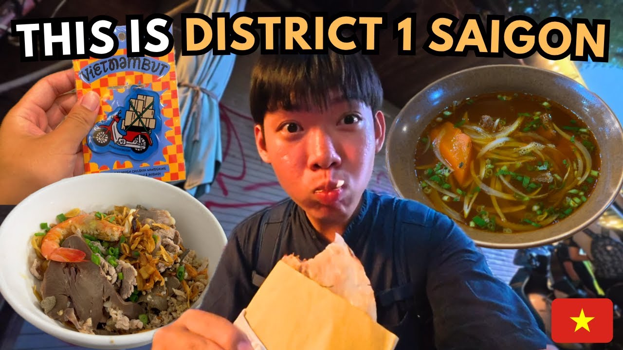 Это настоящий район Сайгона 1 🇻🇳 | Тур по аутентичным сайгонским кафе и еде