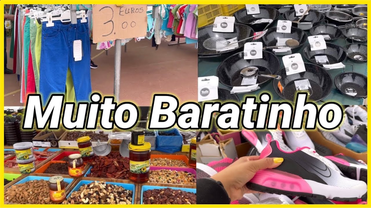 S&Oacute; COISA BARATA 🤩 FEIRA DE RUA NA ESPANHA 🇪🇸 Cultura Espanhola