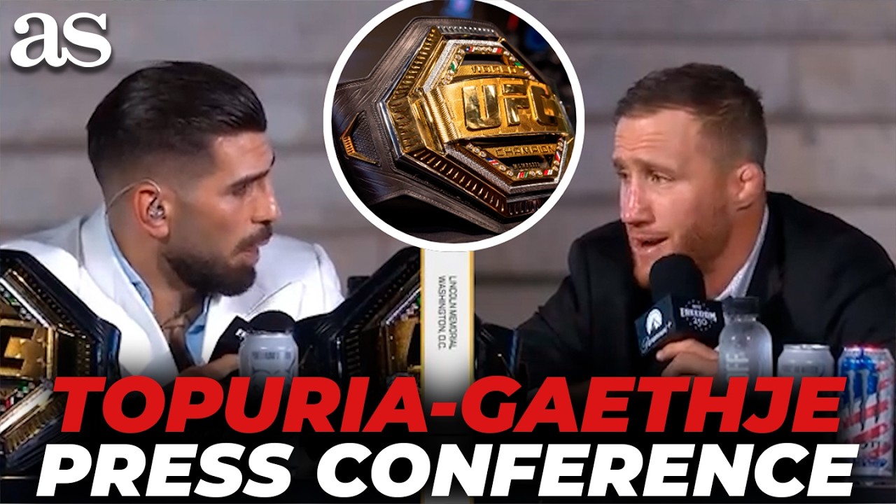 FULL PRESS CONFERENCE | ILIA TOPURIA vs JUSTIN GAETHJE face-off before the WHITE HOUSE