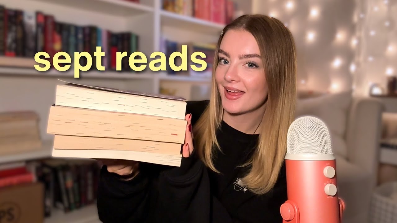 ASMR the 5 books i read in september 💫 monthly reading wrap-up