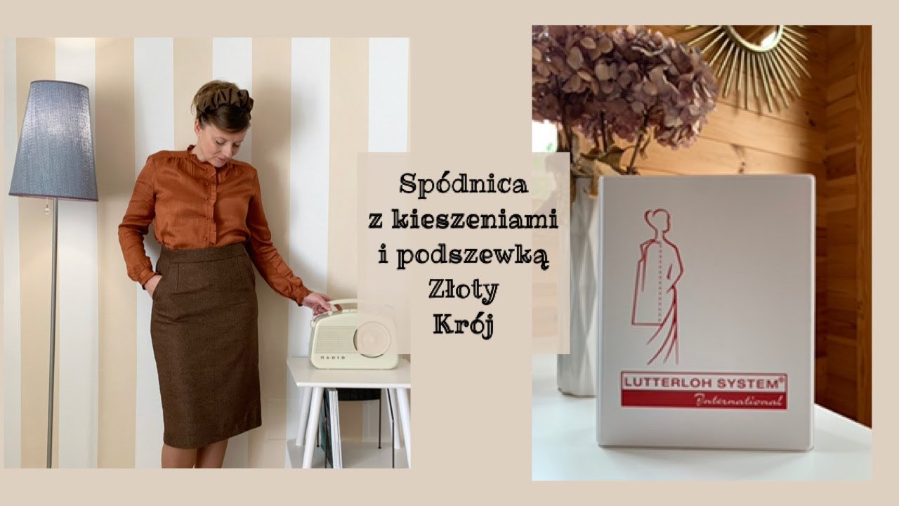 Spódnica z kieszeniami i podszewką