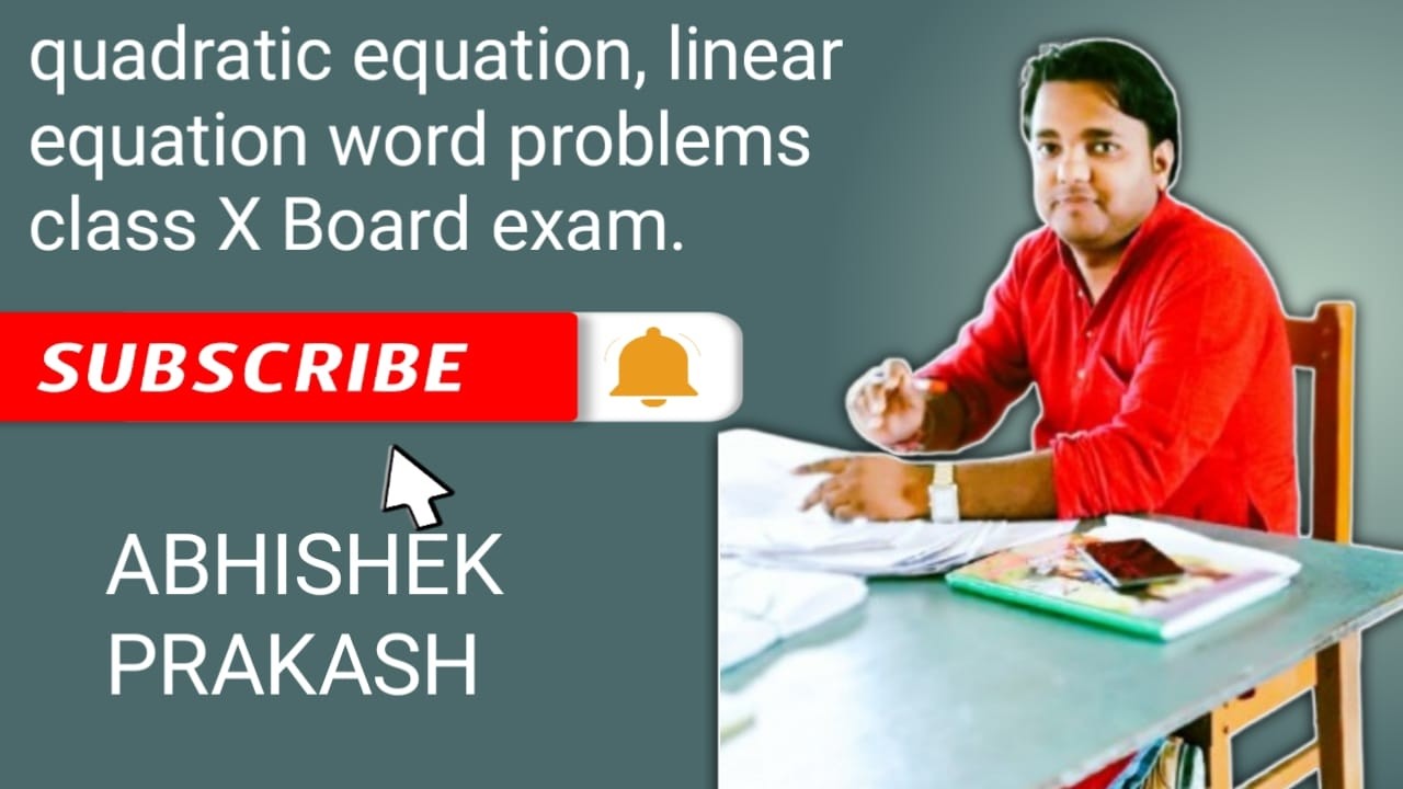 Class 10 word problems. Quadratic equation and linear equation in 2 variable. 