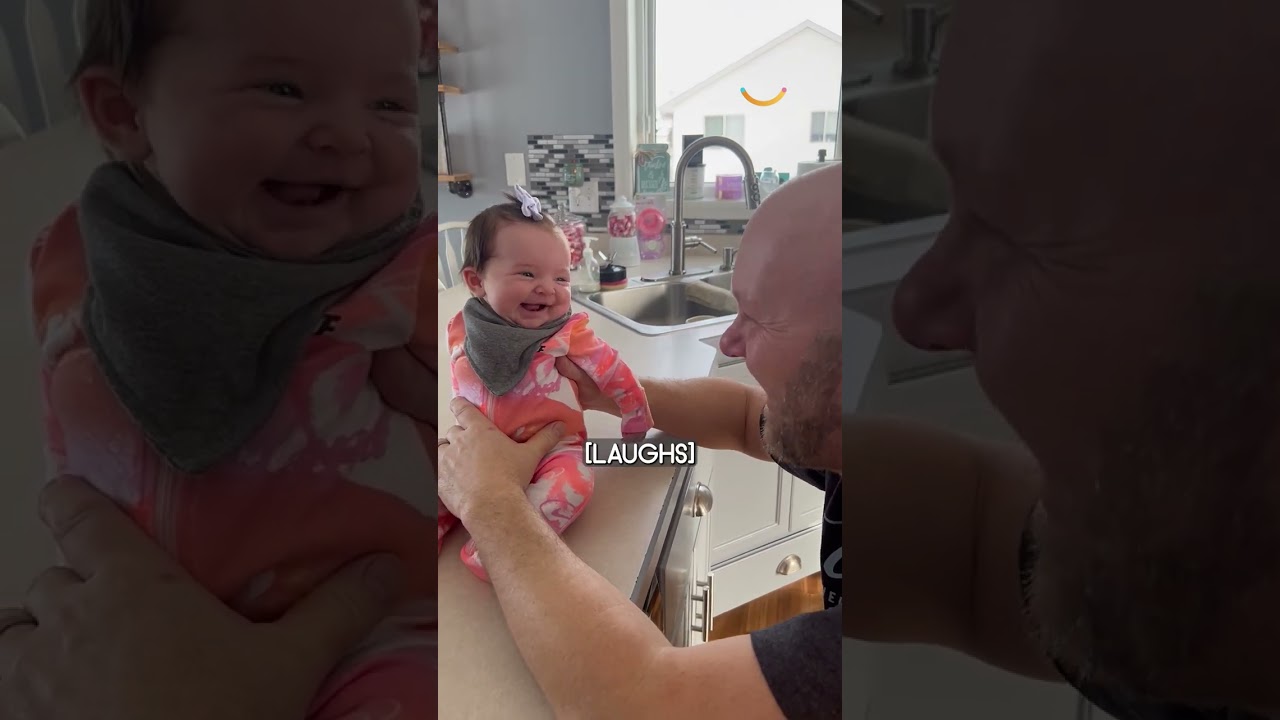 Making your granddaughter smile for the first time 🥹❤️ #shorts