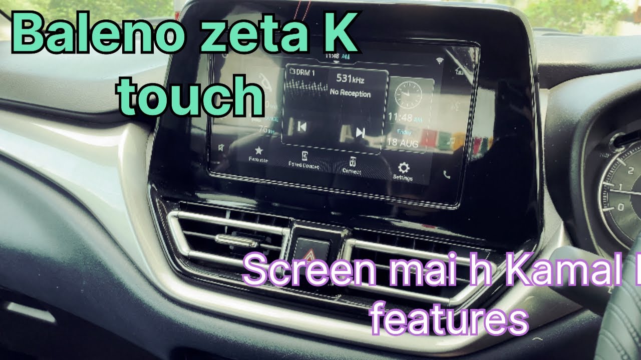 Maruti Baleno zeta touch screen new update||kamal ka music system hai