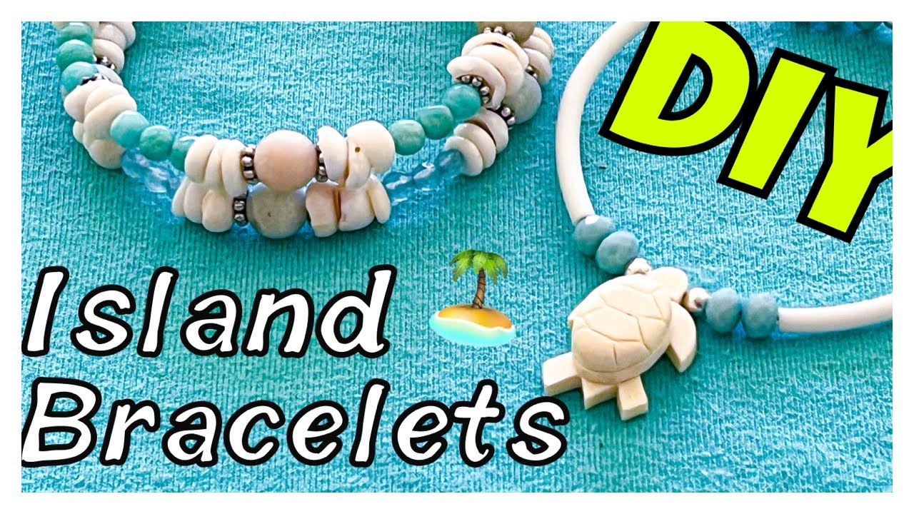 Make Memory Wire Bracelets With Puka Shells Tutorial DIY