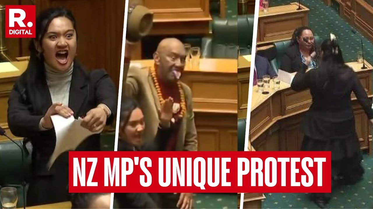 NZ MP Hana-Rawhiti Maipi-Clarke Breaks Into Haka Dance In Parliament In Protest Against Bill