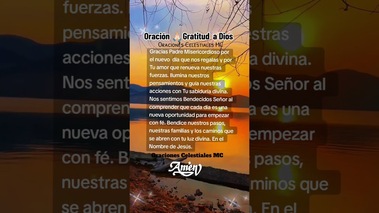 Oración a Dios 