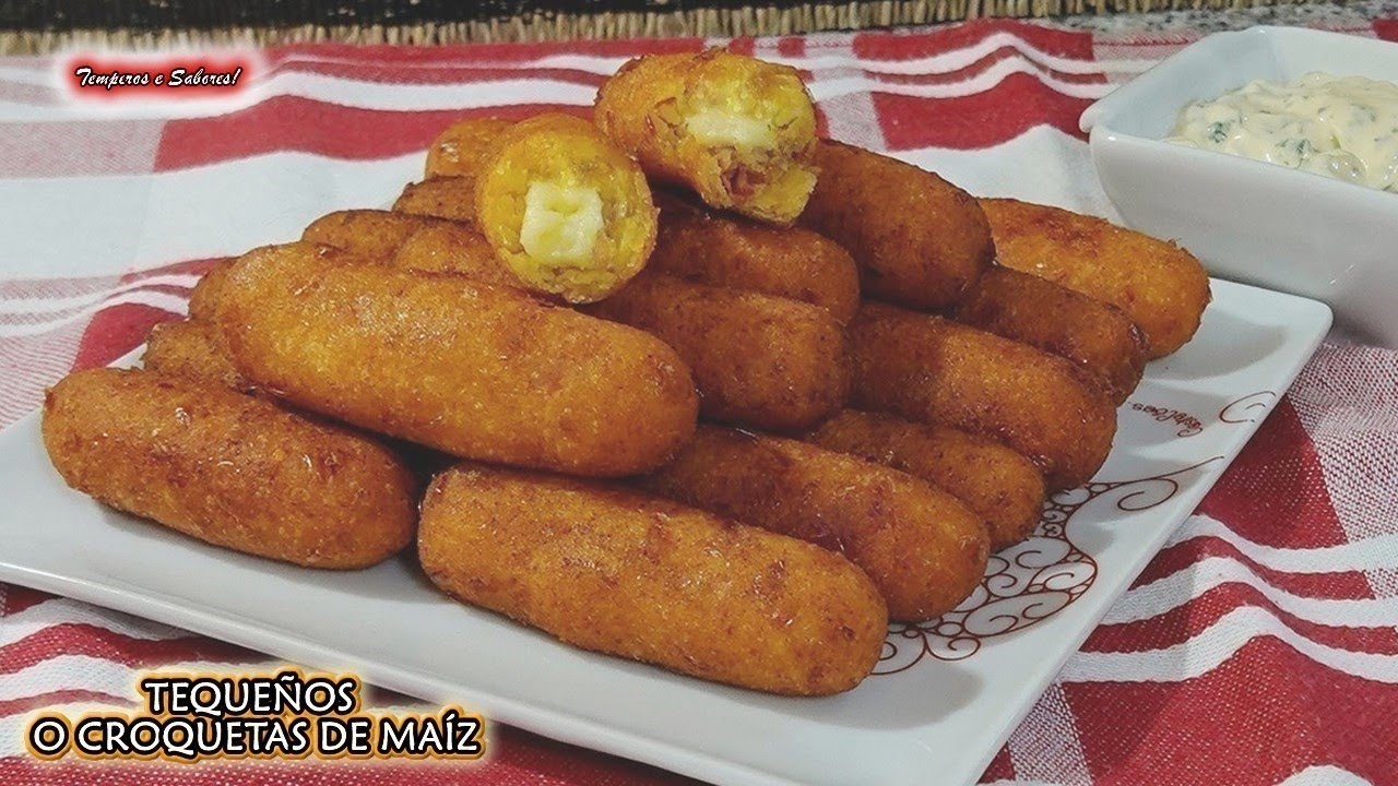 TEQUEÑOS DE JOJOTO CROQUETAS DE MAIZ un delirio de sabor y muy faciles de hacer