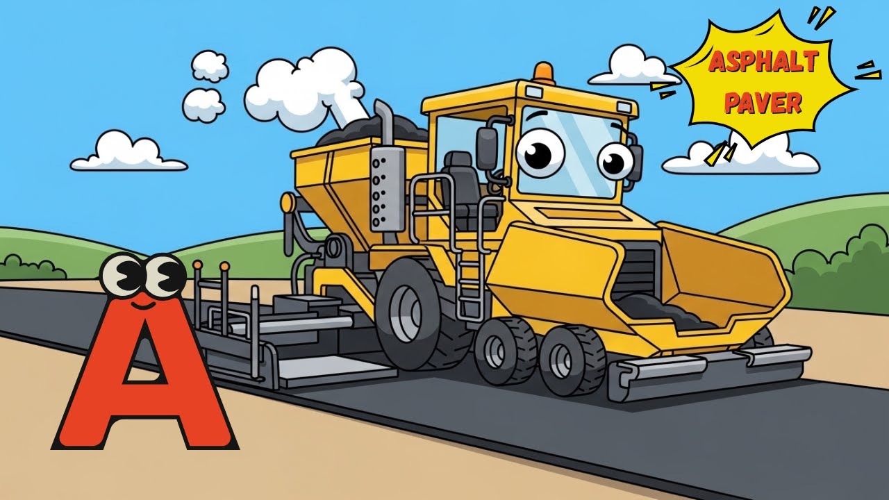 ABC Construction Vehicles Song 🚧🚜 | Learn Heavy Machines & Alphabet for Kids! | Energypac Kids TV