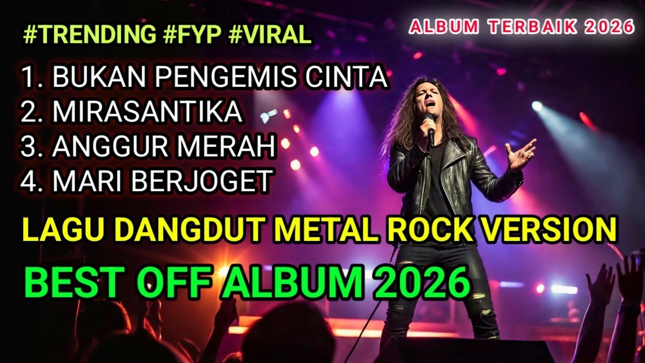 ALBUM DANGDUT VERSI ROCK METAL TERBARU 2026 | ENAK DIDENGAR DIKALA SANTAI DAN KERJA YG EXTRIM 