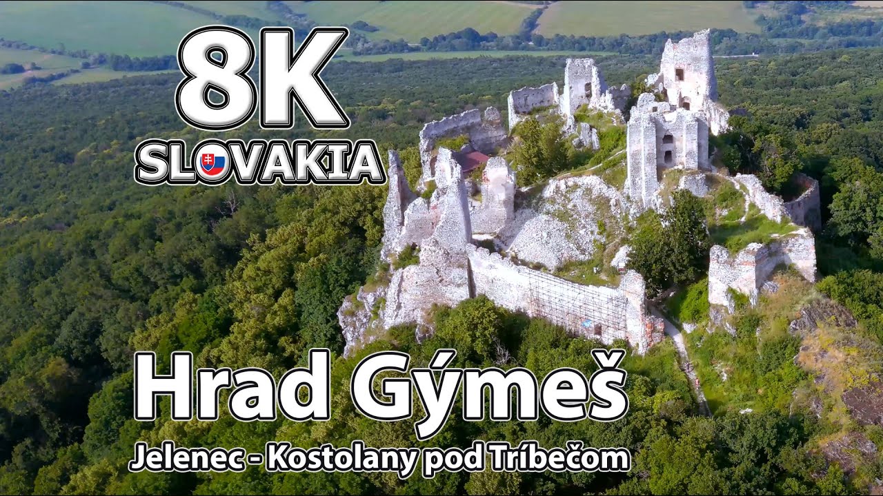 Hrad Gýmeš - Jelenec - Tríbeč 🇸🇰 8K Slovakia