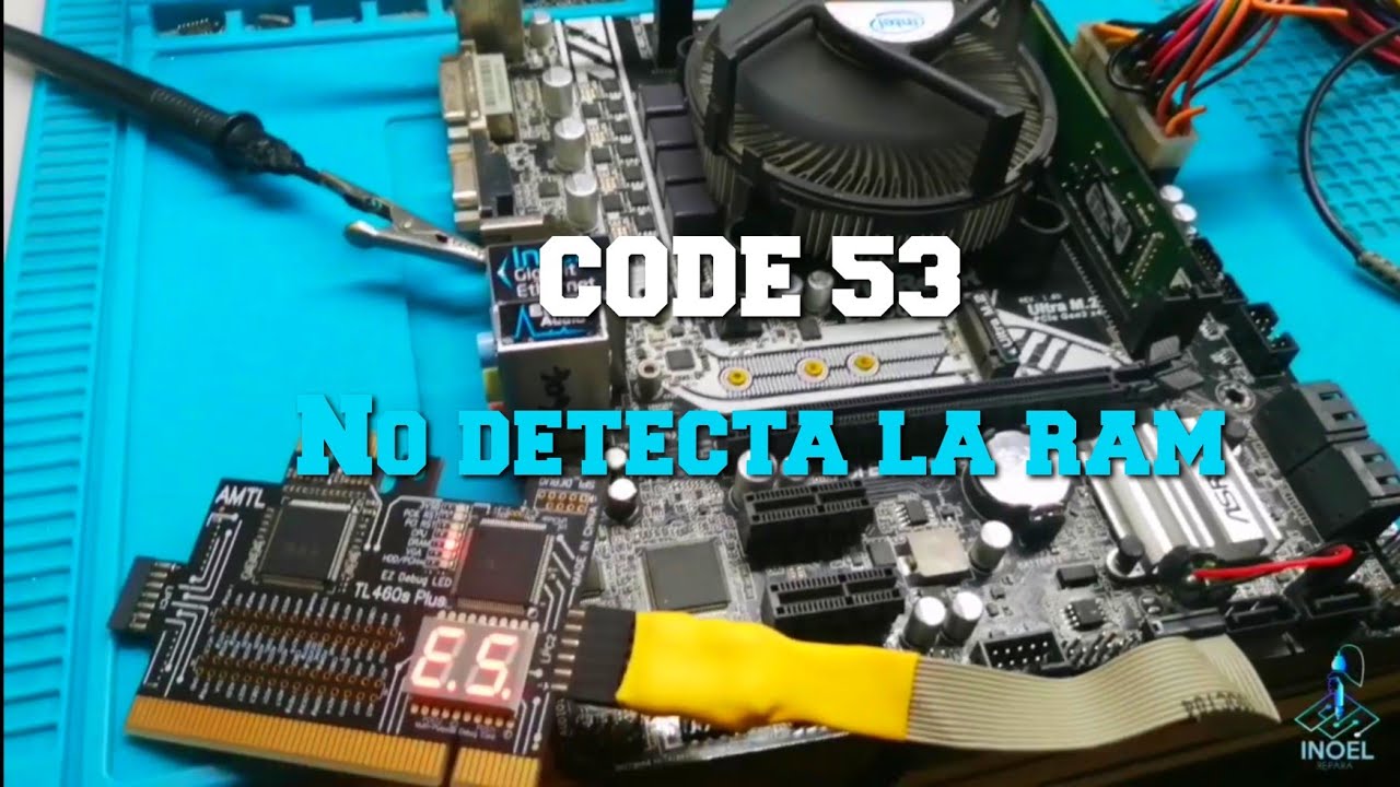 Tiene todos los voltajes para la RAM y aun no funciona🤔, RAM not working CODE 53
