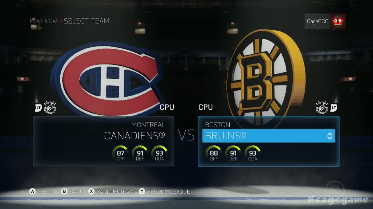 NHL 15 - Gameplay Montreal Canadiens vs Boston Bruins - Xbox One - Full Game [ HD ]