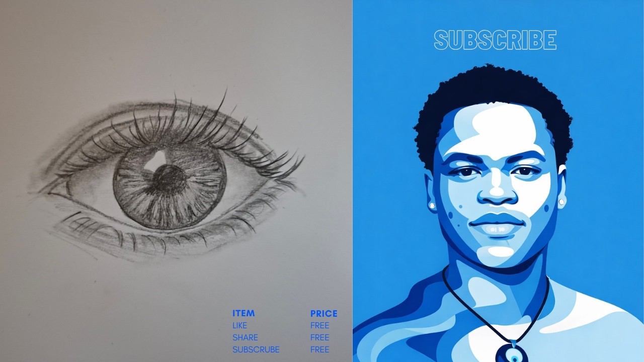 How to draw a realistic eye 