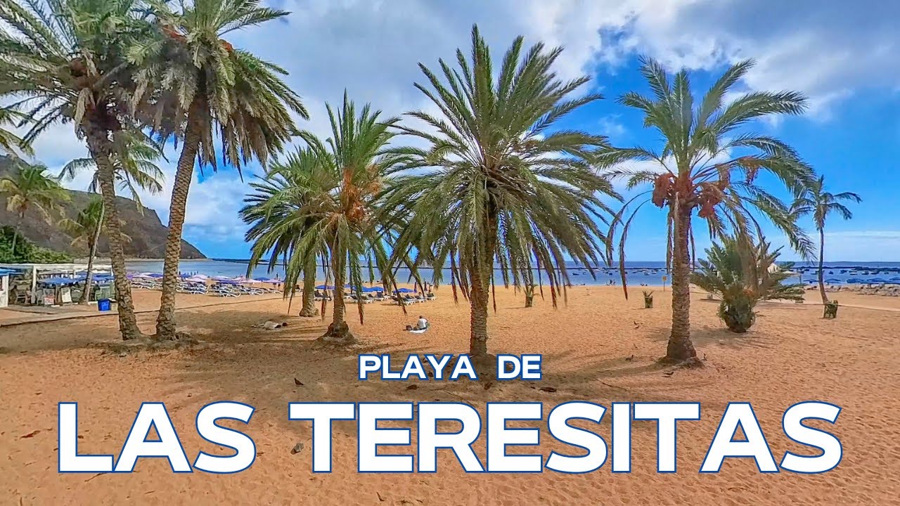 PLAYA DE LAS TERESITAS, TENERIFE ISLAND, SPAIN 🏊‍♂️ [4K]