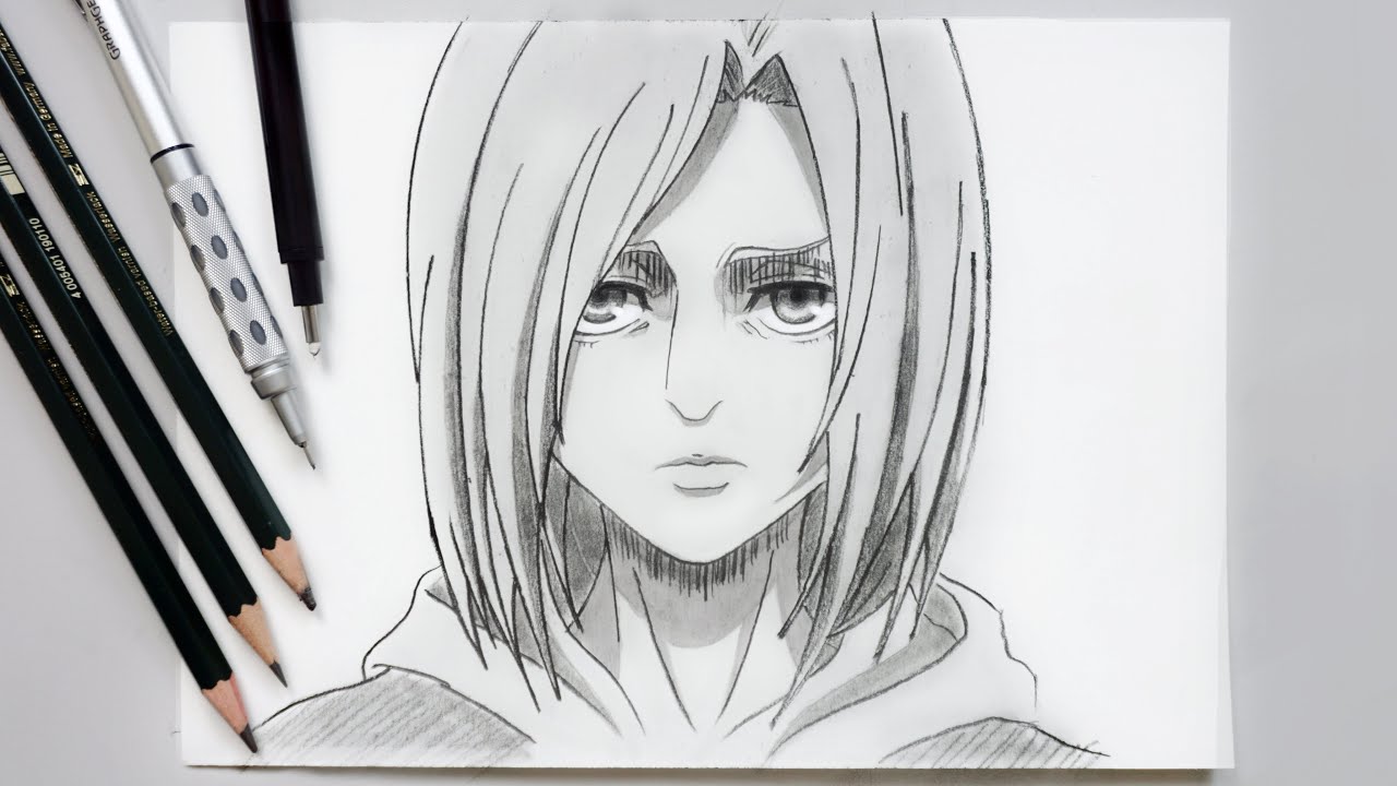 How to Draw Annie Leonhart Easy - Attack on Titan Season 4 Part 2