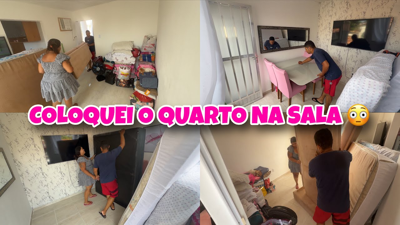 Inventei de trocar a sala com o quarto… olha no que deu😱😱