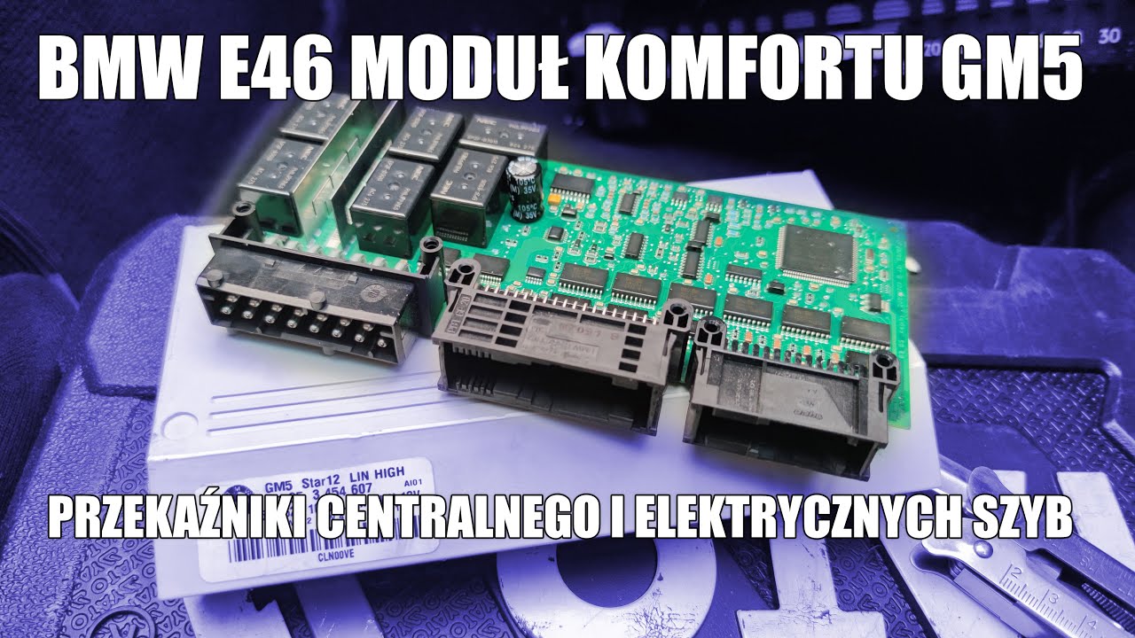 BMW E46 MODUŁ KOMFORTU GM5 | PRZEKAŹNIKI CENTRALNEGO I ELEKTRYCZNYCH SZYB | E46GARAGE.PL