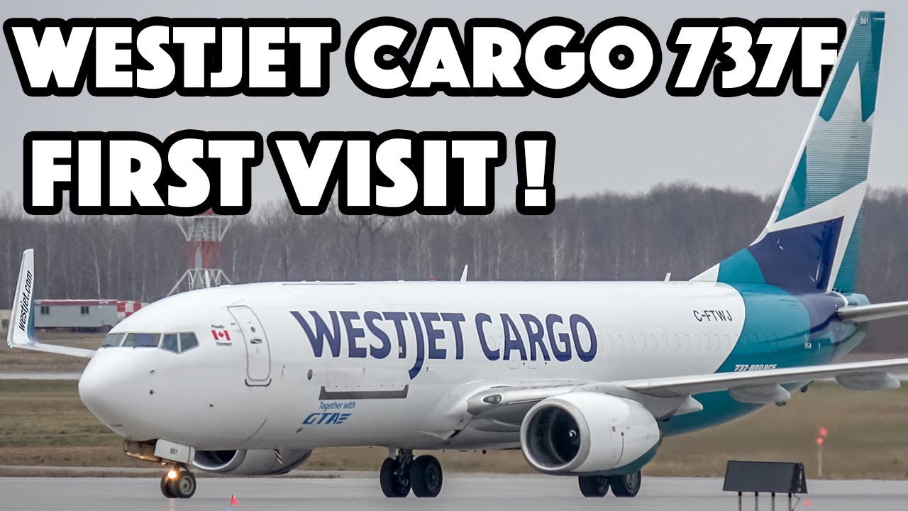 ПЕРВЫЙ ВИЗИТ: Грузовой самолет Boeing 737-800 (BCF) компании WestJet в Монреале (YMX/CYMX)