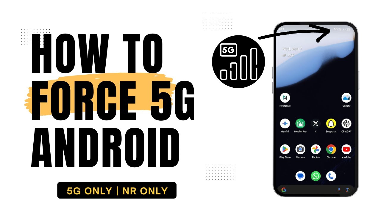 Как принудительно включить 5G на любом телефоне Android | Только принудительное включение 5G