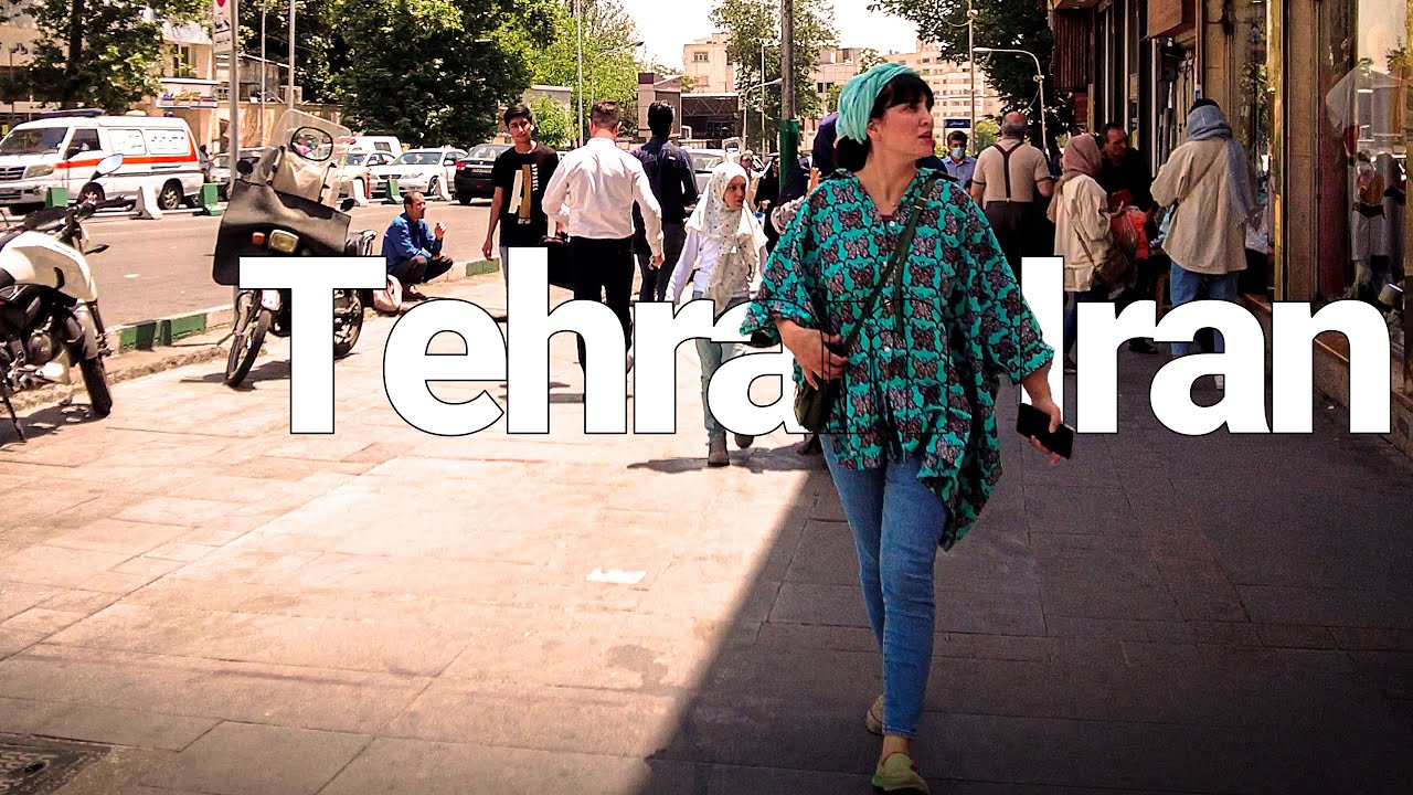 IRAN Tehran Walking Tour Sa'adat Abad Street |  ایران تهران