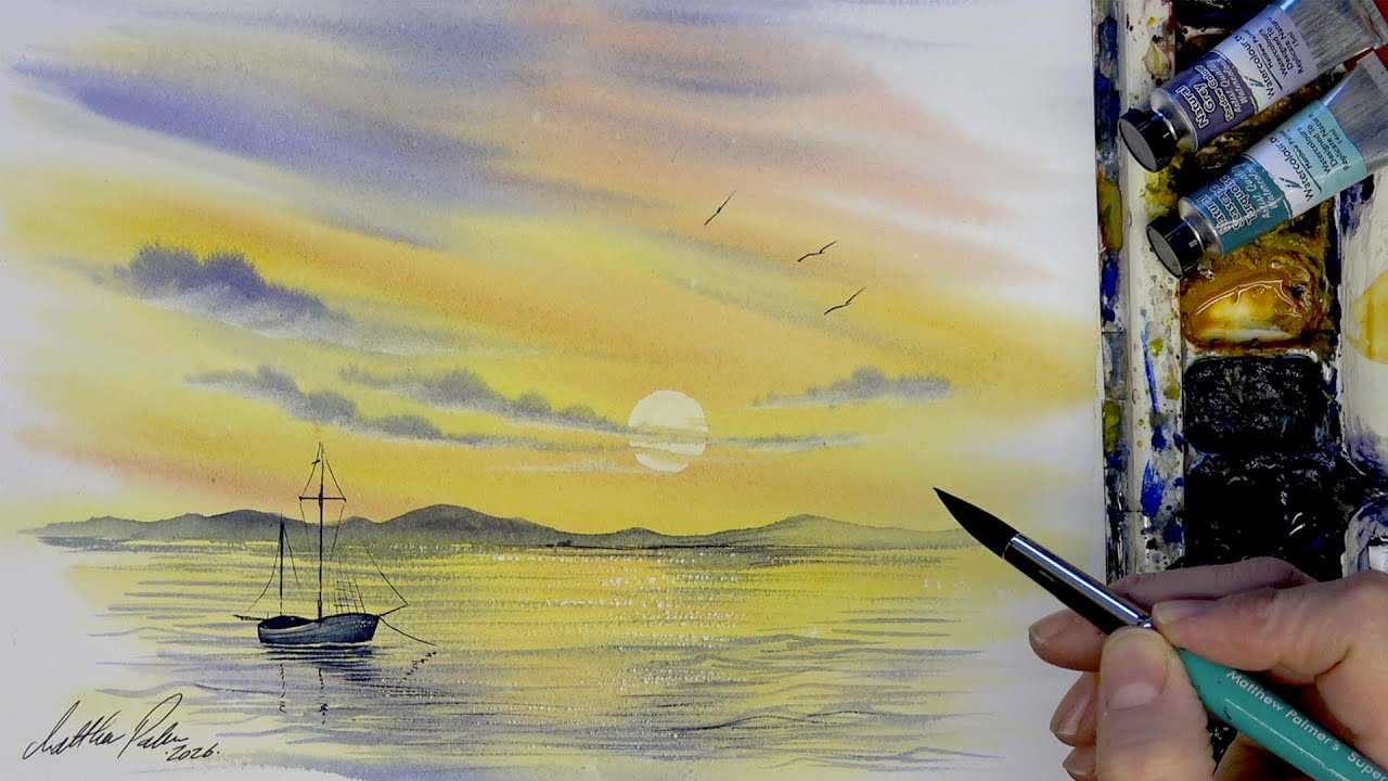 Watercolour Seascapes. Demonstration with Matthew Palmer