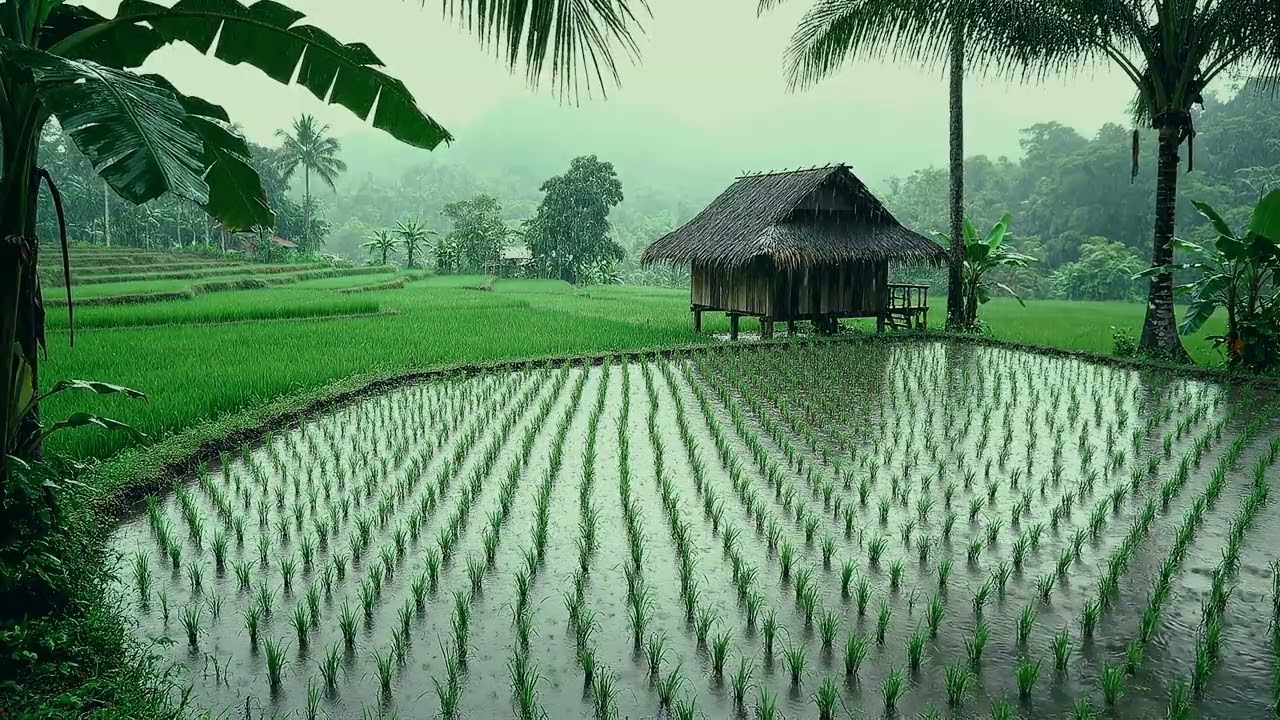 The Rain That Fell Only for the Rice Fields Tonight #asmrrain #rainoundforsleep
