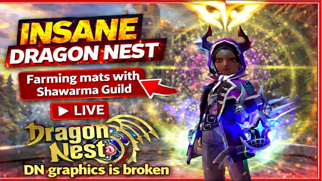 Dragon Nest Mats Farming | guild farm Shawarma | Graphics broken