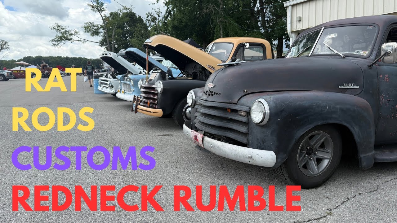 REDNECK RUMBLE 2025, A one of a kind car show that features many rat rods, customs, and the unusual.
