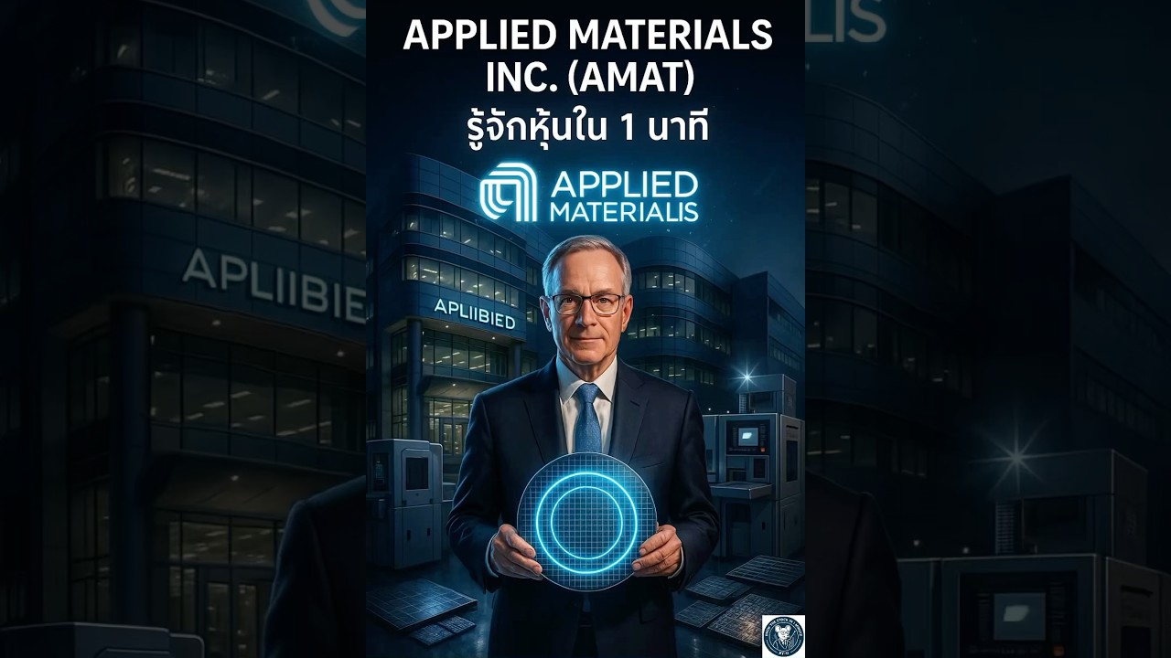 AMAT &ndash; Applied Materialsบริษัทที่ทำ &ldquo;เครื่องจักรผลิตชิป&rdquo; ให้ยักษ์ใหญ่ทั่วโลก 🌍 #หุ้น #AMAT