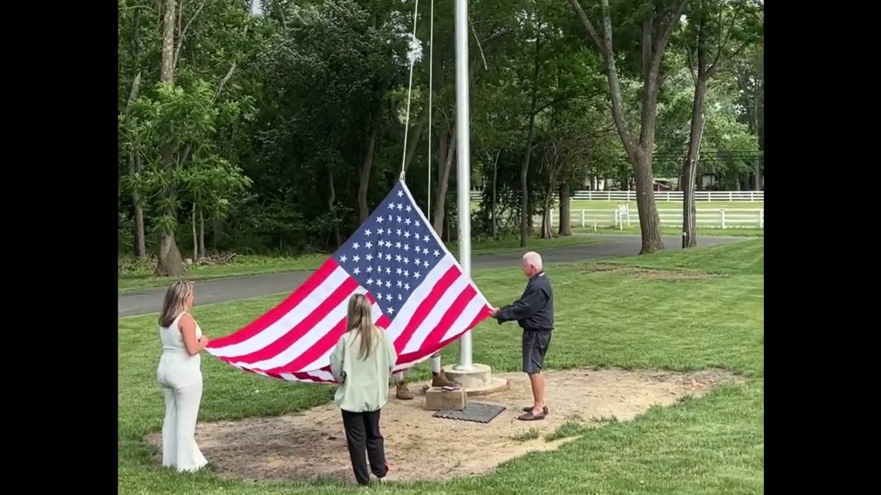 35 Foot Flagpole Installation - Short Patriotic Version