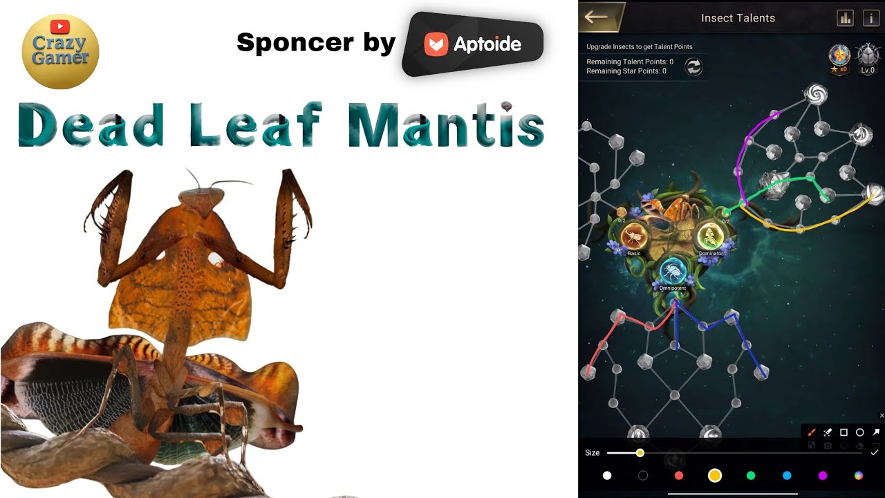 Dead Leaf Mantis Telent tree Path for PVP SSS and GSS lineup | The Ants Underground Kingdom 