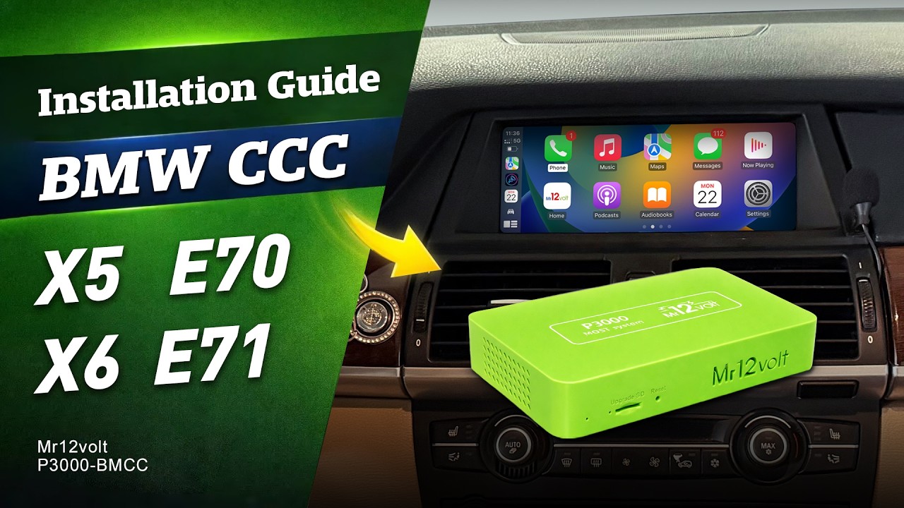 BMW 2008 X6 E70 / E71 CCC Wireless CarPlay & Android Auto Upgrade & Installation Manual