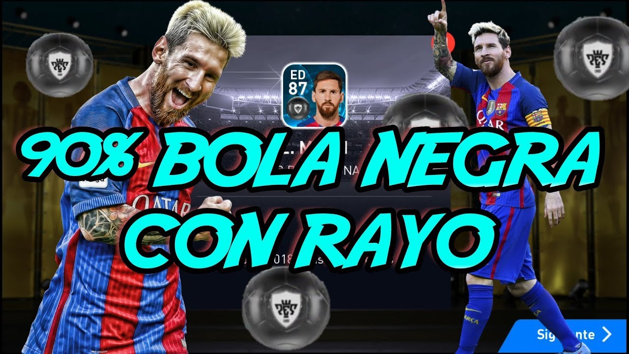 90% Bola negra con rayo o dorada