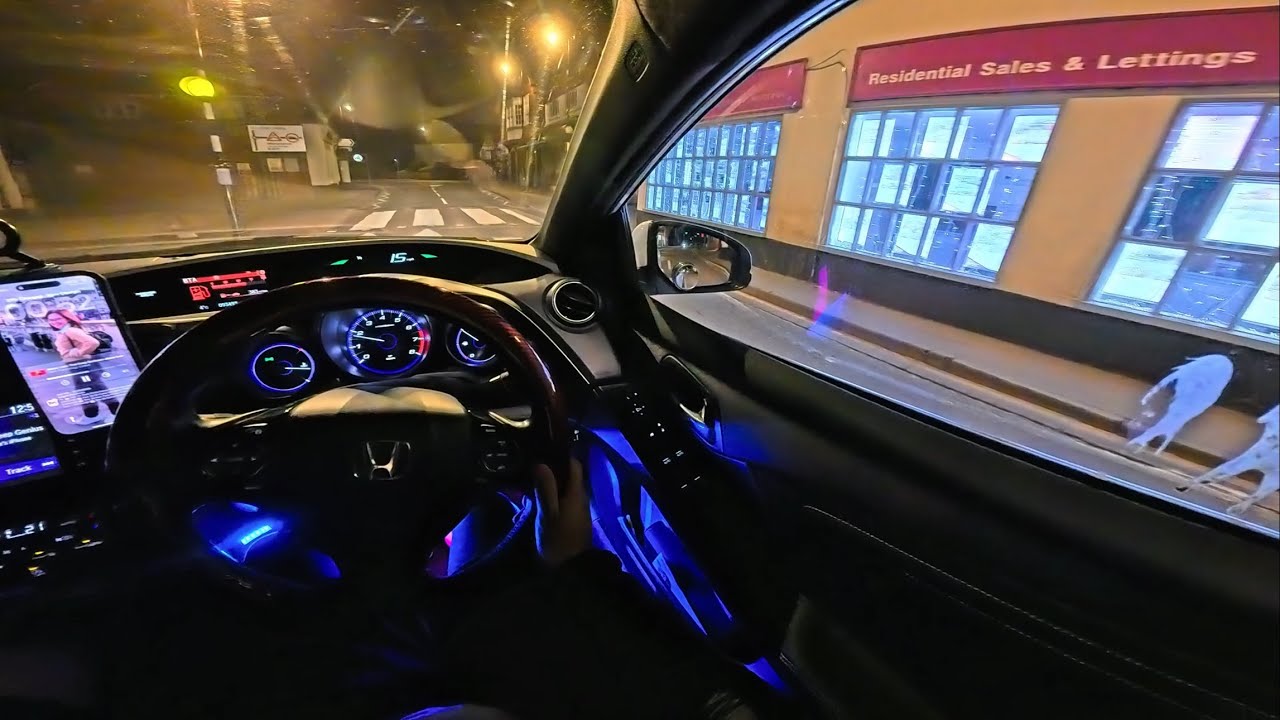 HONDA CIVIC 1.4 | Lonely Christmas Night Drive Through Quiet UK Roads