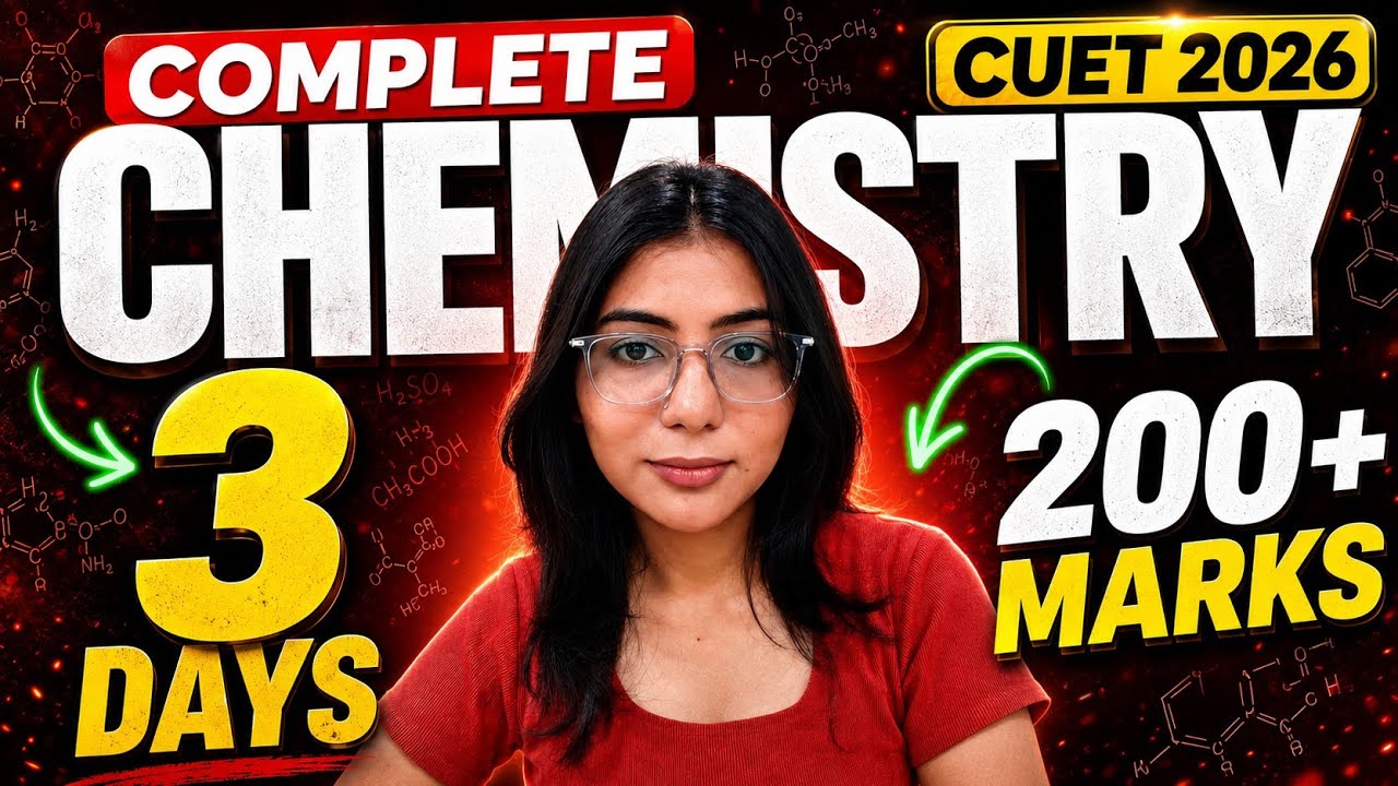 CUET 2026 : Complete Chemistry in just 3 DAYS 🔥 | Score 200+ | walkinwitharpi