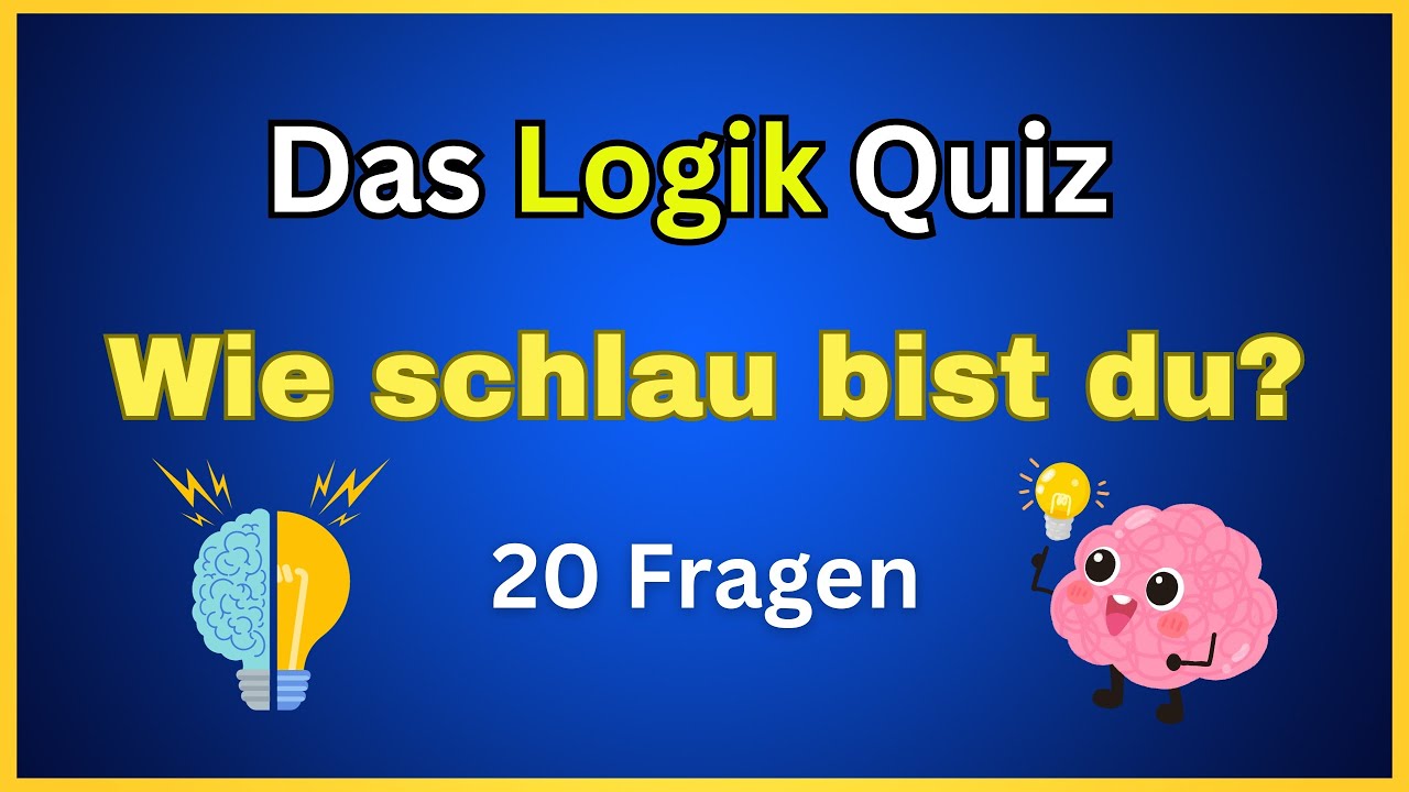 Kannst du logisch denken?🧠💡Teste dein Wissen in 20 Aufgaben! #5🕵️‍♂️