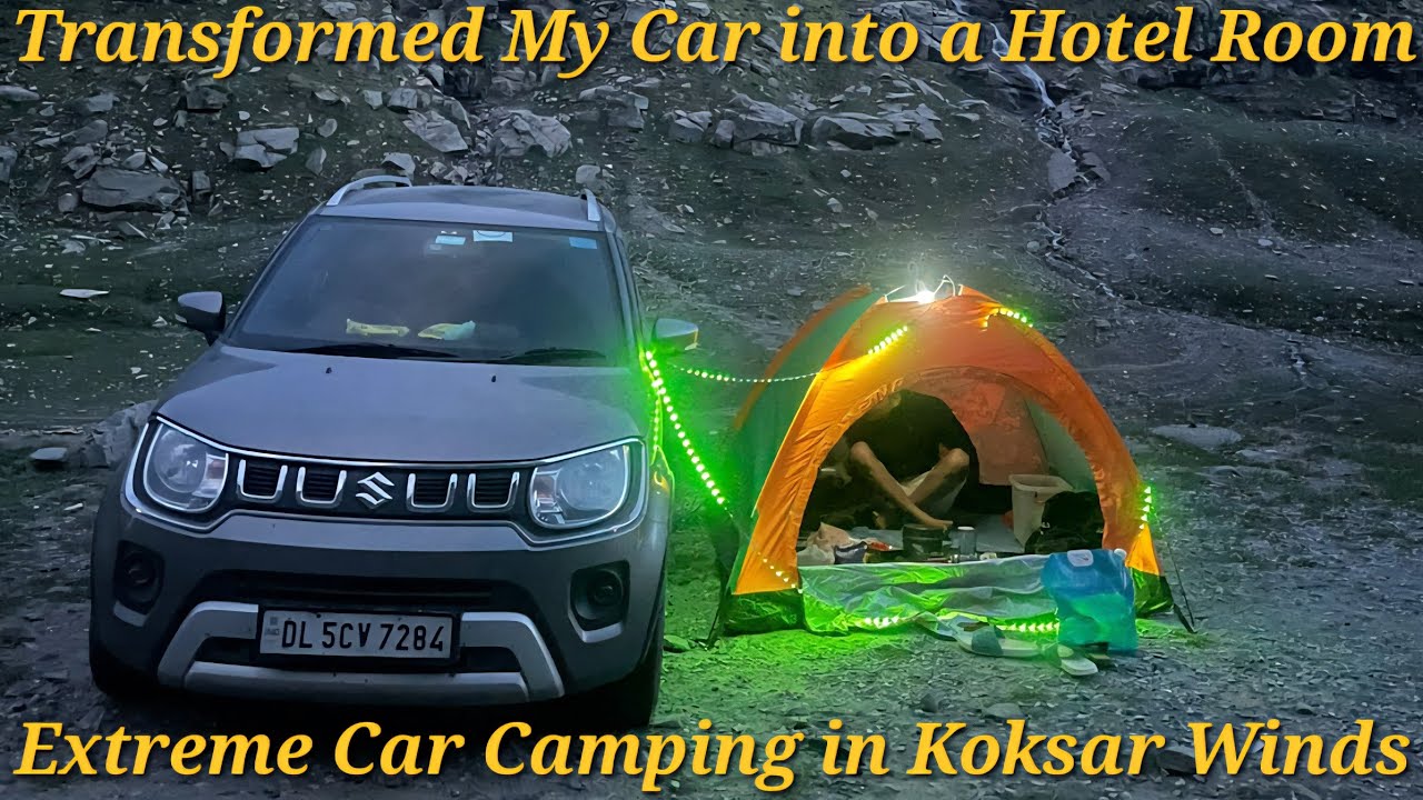 How I Slept Peacefully in a Windstorm | Car Camping in Koksar
