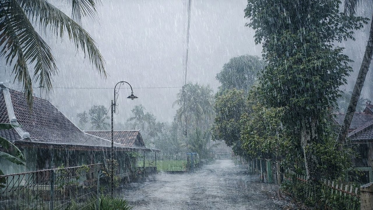 Live Rain Walking in Village ASMR | Relaxing Nature Sounds