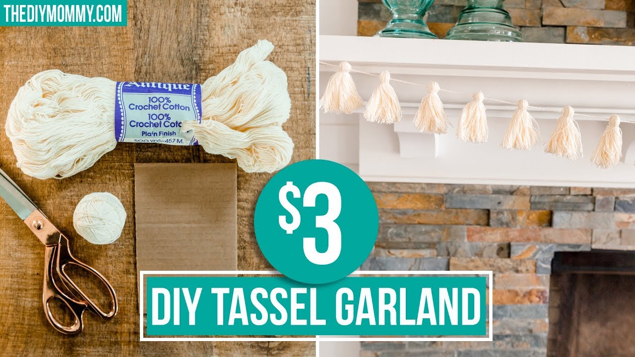 Tassel Garland DIY | THRIFT FLIP ❤️ $5 Goodwill Challenge