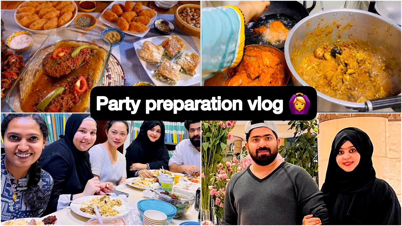 ഒരു തക്കാരത്തിന്റെ ഒരുക്കങ്ങൾ🙆‍♀️ എല്ലാം ഒറ്റയ്ക്ക് എങ്ങനെ ചെയ്യാ very easy 😁party vlog