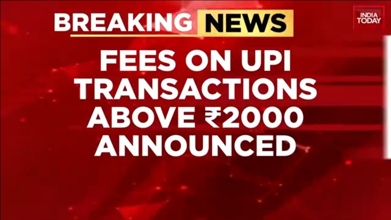 Breaking News: Flat Fees Of ₹5 Announced For UPI Transaction Above ₹2,000 | Finance Ministry News