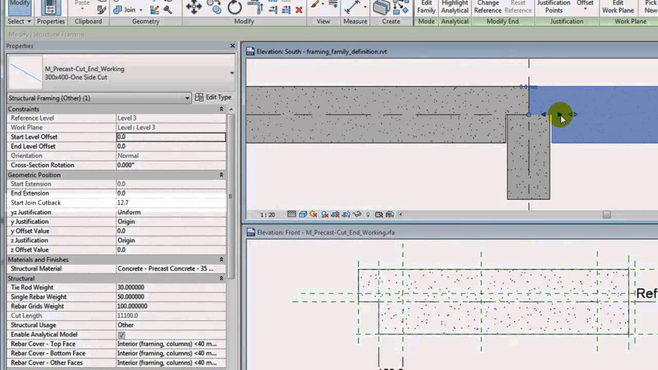 Autodesk Revit: Modify Family References to Adjust Framing Element Behavior
