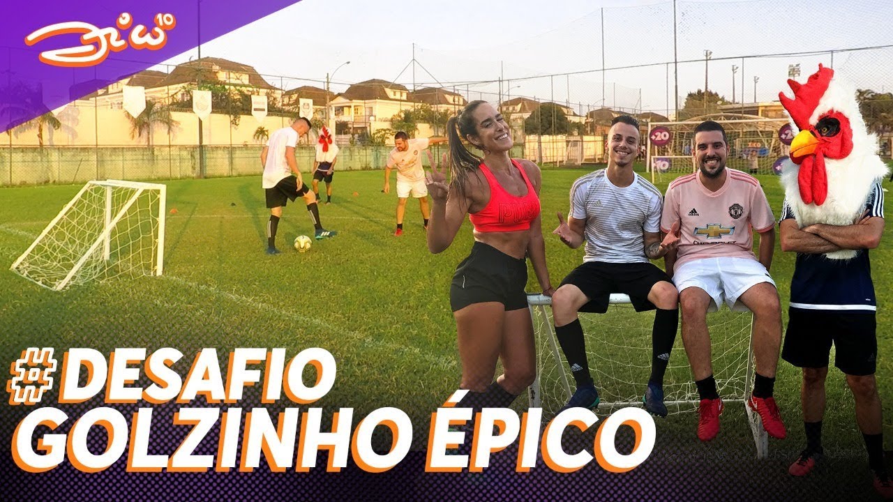 Adonias Freestyle faz golaço contra Natalia Guitler no Desafio do Golzinho (2 vs 2) | Canal Zico 10