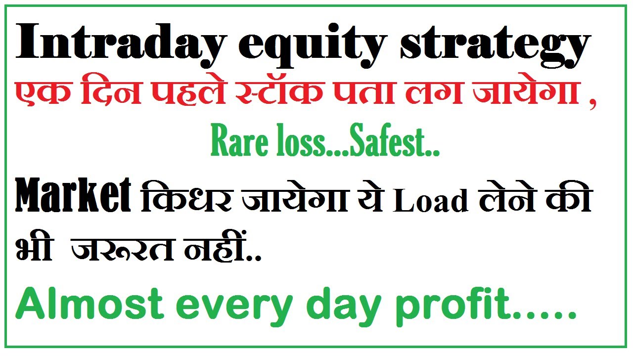 best intraday strategy for equity | best breakout strategy for intraday